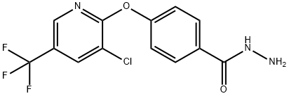 4-((3-氯-5-(三氟甲基)吡啶-2-基)氧)苯甲酰肼 结构式