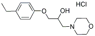 1-(4-ETHYLPHENOXY)-3-MORPHOLIN-4-YLPROPAN-2-OL HYDROCHLORIDE 结构式
