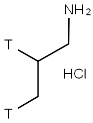 PROPYLAMINE-N, HYDROCHLORIDE, [2,3-3H] 结构式