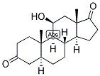 5-ALPHA-ANDROSTAN-11-BETA-OL-3,17-DIONE 结构式