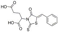 2-[(5Z)-5-BENZYLIDENE-4-OXO-2-THIOXO-1,3-THIAZOLIDIN-3-YL]PENTANEDIOIC ACID 结构式