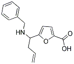 5-[1-(BENZYLAMINO)BUT-3-ENYL]-2-FUROIC ACID 结构式