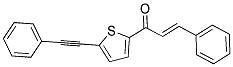 3-PHENYL-1-[5-(2-PHENYLETH-1-YNYL)-2-THIENYL]PROP-2-EN-1-ONE 结构式