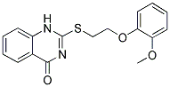 2-([2-(2-METHOXYPHENOXY)ETHYL]THIO)QUINAZOLIN-4(1H)-ONE 结构式