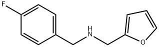 (4-FLUORO-BENZYL)-FURAN-2-YLMETHYL-AMINE 结构式