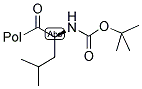 BOC-L-亮氨酸键合 PAM 树脂 结构式