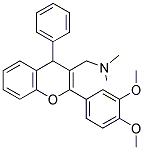 (2-(3,4-DIMETHOXYPHENYL)-4-PHENYL-4H-CHROMEN-3-YL)-N,N-DIMETHYLMETHANAMINE 结构式
