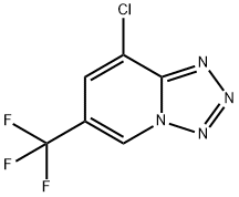 8-CHLORO-6-(TRIFLUOROMETHYL)[1,2,3,4]TETRAAZOLO[1,5-A]PYRIDINE 结构式