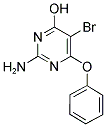 2-Amino-4-hydroxy-5-bromo-6-phenoxypyrimidine 结构式