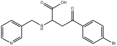 4-(4-BROMOPHENYL)-4-OXO-2-[(3-PYRIDINYLMETHYL)AMINO]BUTANOIC ACID 结构式