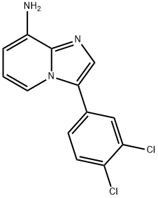 3-(3,4-DICHLOROPHENYL)IMIDAZO[1,2-A]PYRIDIN-8-AMINE 结构式