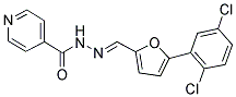 N'-((1E)-[5-(2,5-DICHLOROPHENYL)-2-FURYL]METHYLENE)ISONICOTINOHYDRAZIDE 结构式