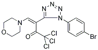 3-[1-(4-BROMOPHENYL)-1H-1,2,3,4-TETRAAZOL-5-YL]-1,1,1-TRICHLORO-4-MORPHOLINOBUT-3-EN-2-ONE 结构式