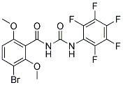 N-(3-BROMO-2,6-DIMETHOXYBENZOYL)-N'-(2,3,4,5,6-PENTAFLUOROPHENYL)UREA 结构式