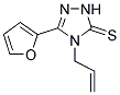 4-ALLYL-5-(2-FURYL)-2,4-DIHYDRO-3H-1,2,4-TRIAZOLE-3-THIONE 结构式