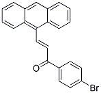 3-(9-ANTHRYL)-1-(4-BROMOPHENYL)PROP-2-EN-1-ONE 结构式