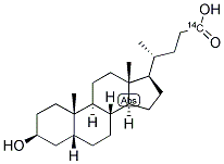LITHOCHOLIC ACID, [CARBOXYL-14C] 结构式