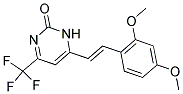 6-[(E)-2-(2,4-DIMETHOXYPHENYL)VINYL]-4-(TRIFLUOROMETHYL)PYRIMIDIN-2(1H)-ONE 结构式