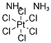 CIS-PLATINUM DIAMMINE HEXACHLORIDE 结构式