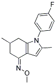 (1-(4-FLUOROPHENYL)-2,6-DIMETHYL(5,6,7-TRIHYDROINDOL-4-YLIDENE))METHYLOXIME 结构式