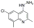 6-CHLORO-2,8-DIMETHYL-4-HYDRAZINOQUINOLINE 结构式