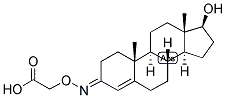4-ANDROSTEN-17-BETA-OL-3-ONE 3-CARBOXYMETHYLOXIME : BSA 结构式