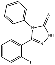 5-(2-氟苯基)-4-苯基-4H-1,2,4-三唑-3-硫醇 结构式