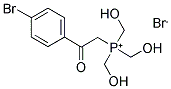 [2-(4-Bromophenyl)-2-oxoethyl][tri(hydroxymethyl)]phosphonium bromide 结构式