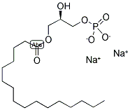 1-PALMITOYL-2-HYDROXY-SN-GLYCERO-3-PHOSPHATE (SODIUM SALT);16:0 LYSO PA;16:0 LPA;PA(16:0/0:0) 结构式