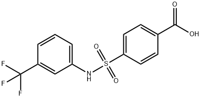 4-(N-(3-(三氟甲基)苯基)氨磺酰基)苯甲酸 结构式
