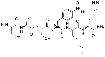 H-SER-ABU-SER-P-NITRO-PHE-LYS-LYS-NH2 结构式