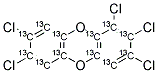 13C12-1,2,3,7,8-PENTACHLORODIBENZO-P-DIOXIN 结构式
