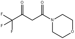 4,4,4-TRIFLUORO-1-MORPHOLINO-1,3-BUTANEDIONE 结构式