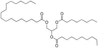 1-棕榈酸-2-亚油酸-3-硬脂酸甘油酯 结构式