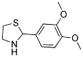 2-(3,4-Dimethoxy-phenyl)-thiazolidine 结构式