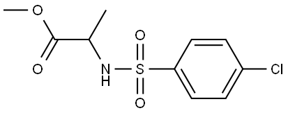 Methyl 2-([(4-chlorophenyl)sulfonyl]amino)propanoate 结构式