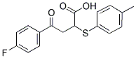 4-(4-Fluorophenyl)-2-[(4-methylphenyl)sulfanyl]-4-oxobutanoic acid 结构式