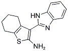 3-(1H-BENZOIMIDAZOL-2-YL)-4,5,6,7-TETRAHYDRO-BENZO[B]THIOPHEN-2-YLAMINE 结构式