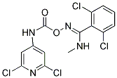 2,6-DICHLORO-N'-(([(2,6-DICHLOROPYRIDIN-4-YL)AMINO]CARBONYL)OXY)-N-METHYLBENZENECARBOXIMIDAMIDE 结构式
