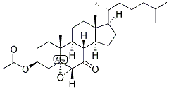 CHOLESTAN-5-ALPHA, 6-ALPHA-EPOXY-3-BETA-OL-7-ONE ACETATE 结构式