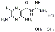 6-IODOAMILORIDE, HYDROCHLORIDE, DIHYDRATE 结构式