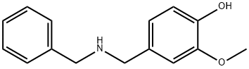 4-(BENZYLAMINO-METHYL)-2-METHOXY-PHENOL 结构式