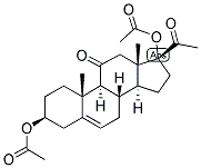 5-PREGNEN-3-BETA, 17-DIOL-11,20-DIONE 3,17-DIACETATE 结构式