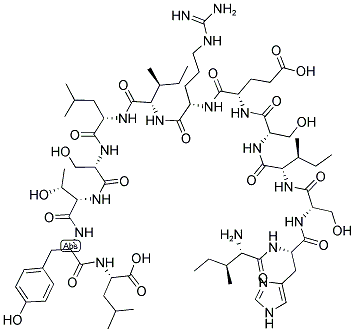 Ile-His-Ser-Ile-Ser-Glu-Arg-Ile-Leu-Ser-Thr-Tyr-Leu 结构式
