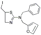 N-BENZYL-N-(2-FURYLMETHYL)-N-[5-(IODOMETHYL)-4,5-DIHYDRO-1,3-THIAZOL-2-YL]AMINE 结构式