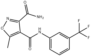 5-METHYL-N4-[3-(TRIFLUOROMETHYL)PHENYL]-3,4-ISOXAZOLEDICARBOXAMIDE 结构式