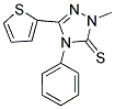 1-METHYL-4-PHENYL-3-(2-THIENYL)-1,2,4-TRIAZOLINE-5-THIONE 结构式