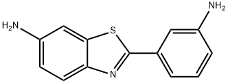 2-(3-AMINO-PHENYL)-BENZOTHIAZOL-6-YLAMINE 结构式