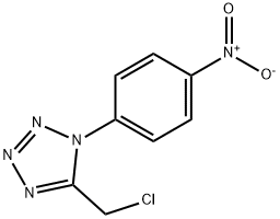 5-CHLOROMETHYL-1-(4-NITRO-PHENYL)-1H-TETRAZOLE 结构式