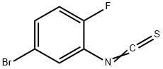 2-氟-5-溴苯基异硫氰酸酯 结构式